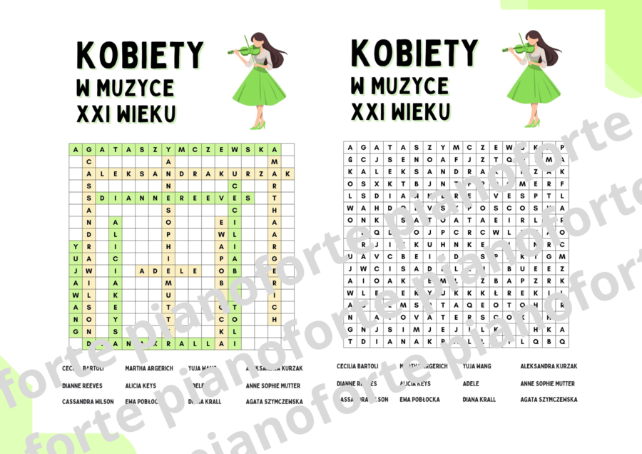 Kobiety w muzyce XXI wieku. Wykreślanka. Dzień Kobiet. Poznaj wybitne śpiewaczki, instrumentalistki i wokalistki jazzowe.