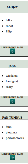 LEKTUROWE TABU- ZESTAW 68 KART DLA UCZNIÓW KLAS 4-8
