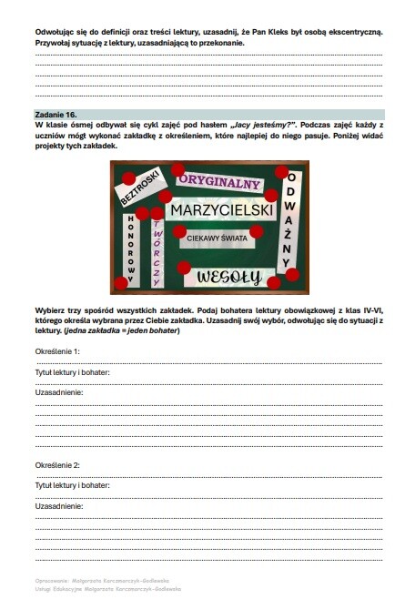 Zestaw 50 zadań na 50 dni do E8 - lektury 4-6 argumentacja (O-100)
