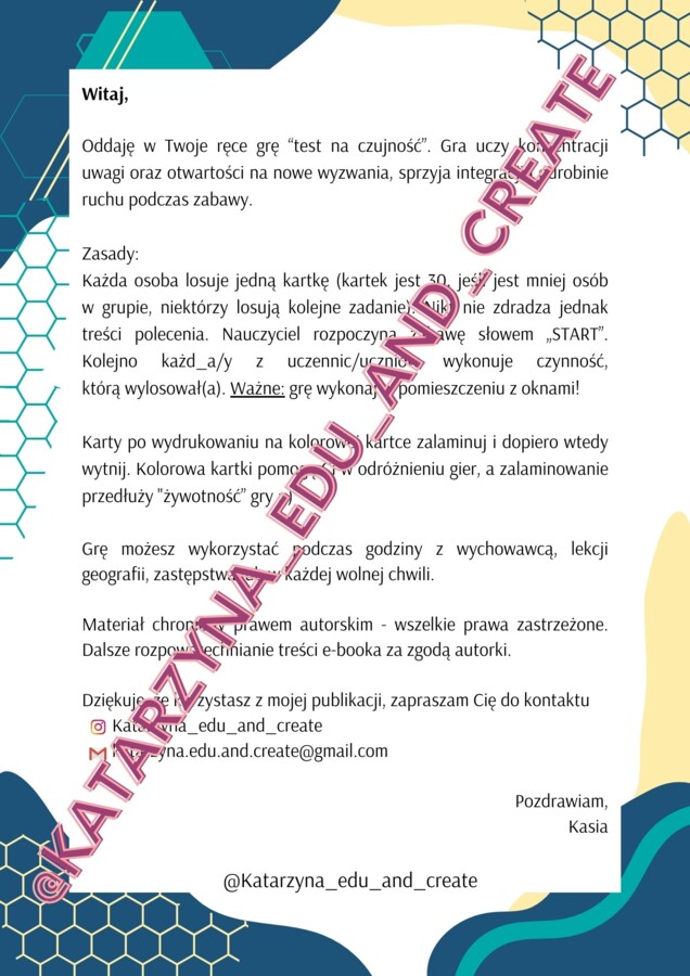 Test na czujność - część 3 geograficzna