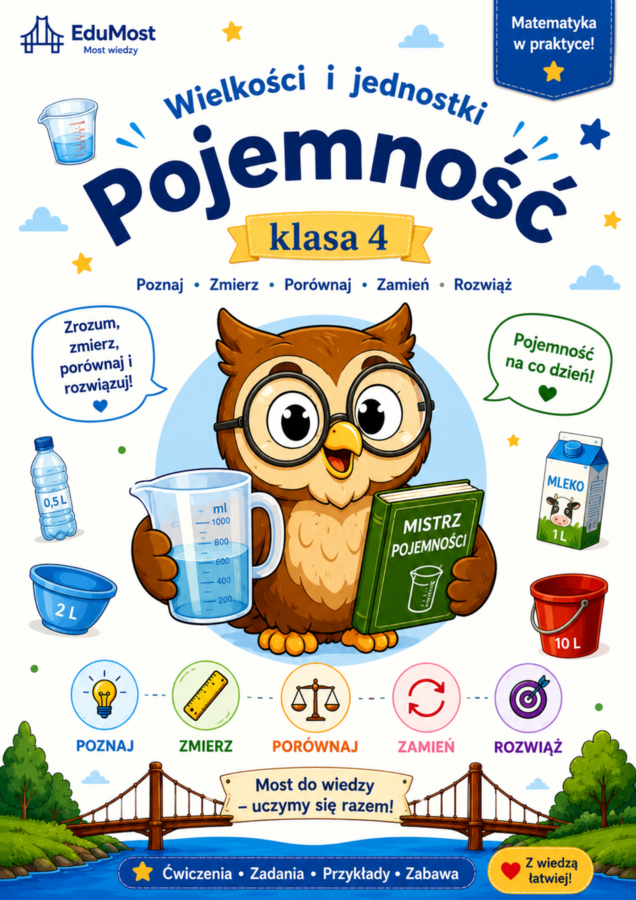 Mistrz Pojemności – litry i mililitry | Klasa 4 | PDF | EduMost