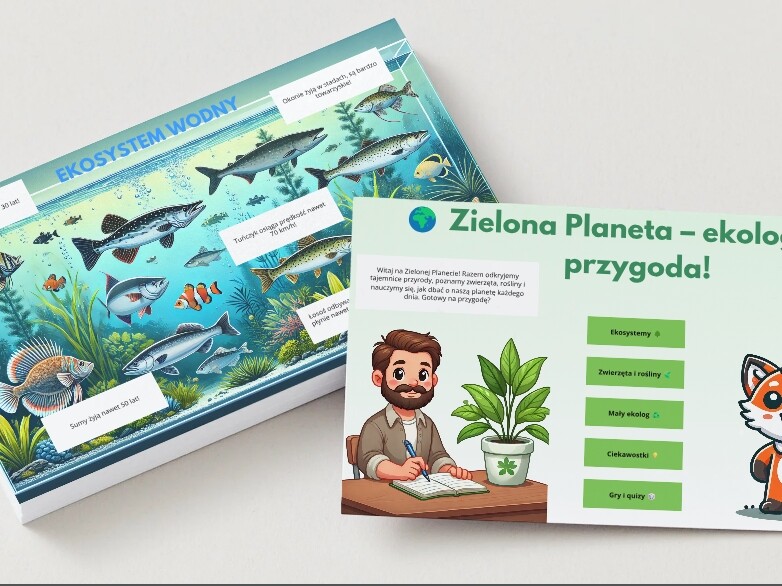 Ekologiczna przygoda. Ekosystem wodny. Ekosystem leśny. Gra MEMORY. Puzzle. QUIZ. [PAKIET]