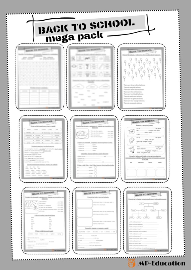 Back to school - Mega pack materiałów na lekcje języka angielskiego