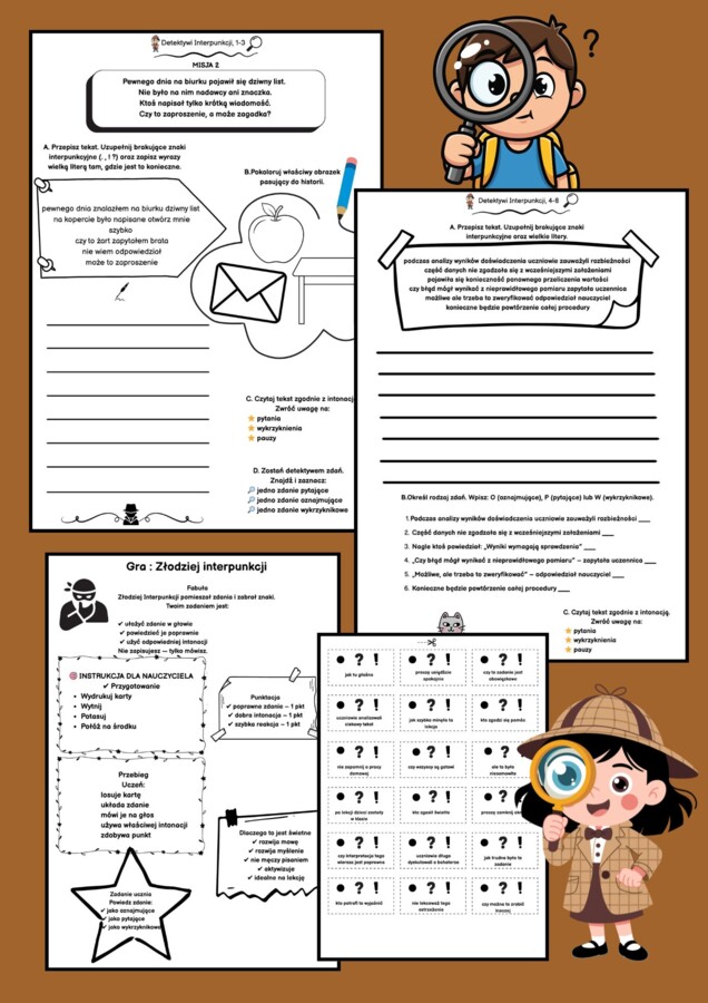 Detektywi interpunkcji 1-8