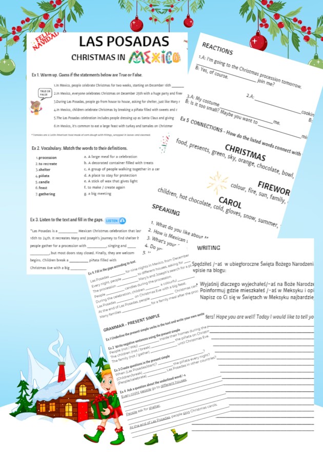 Christmas around the world. LAS POSADAS. Boże Narodzenie w Meksyku.