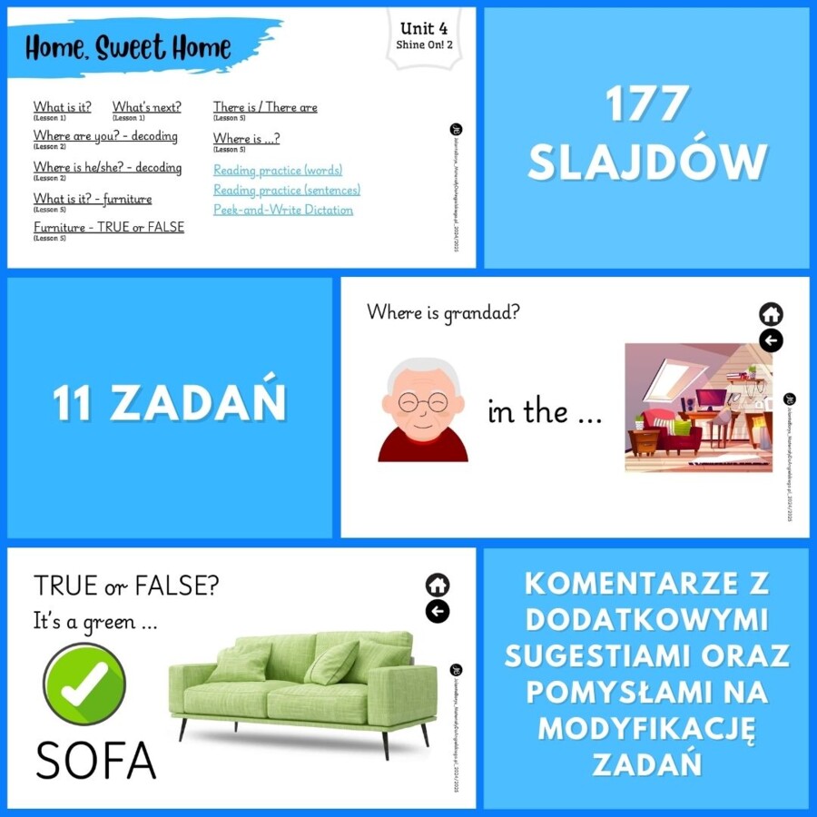 Prezentacja Shine On! 2 – Unit 4 Home, Sweet Home