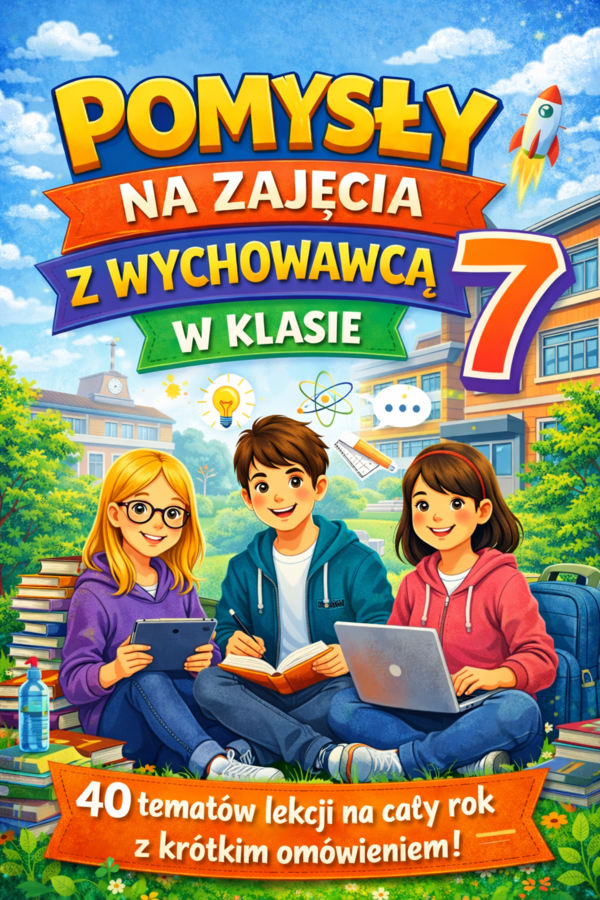 Klasa 7 - godziny wychowawcze | 40 tematów z krótkim omówieniem (plan na cały rok) | lekcje wychowawcze (DOCX)