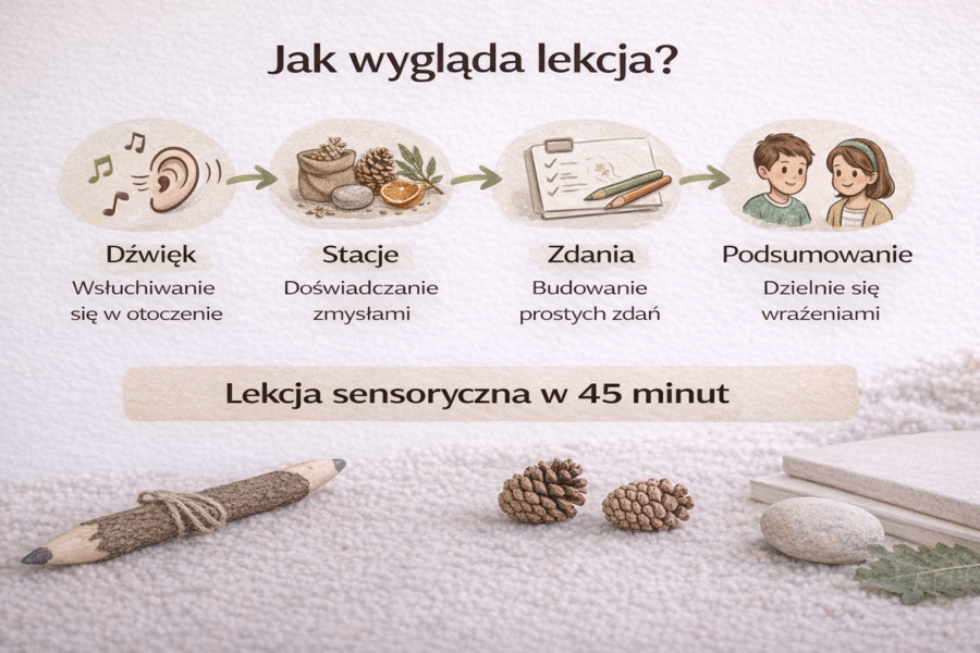 Konspekt lekcji z aktywnościami sensorycznymi