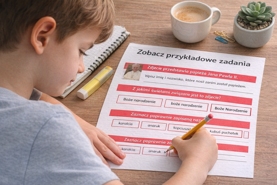 WIELKA I MAŁA LITERA [Karta pracy, sprawdzian]