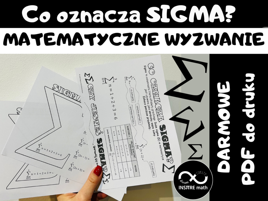 Co oznacza SIGMA? Matematyczne wyzwanie. Młodzieżowe słowo roku na lekcję matematyki. (darmowe)