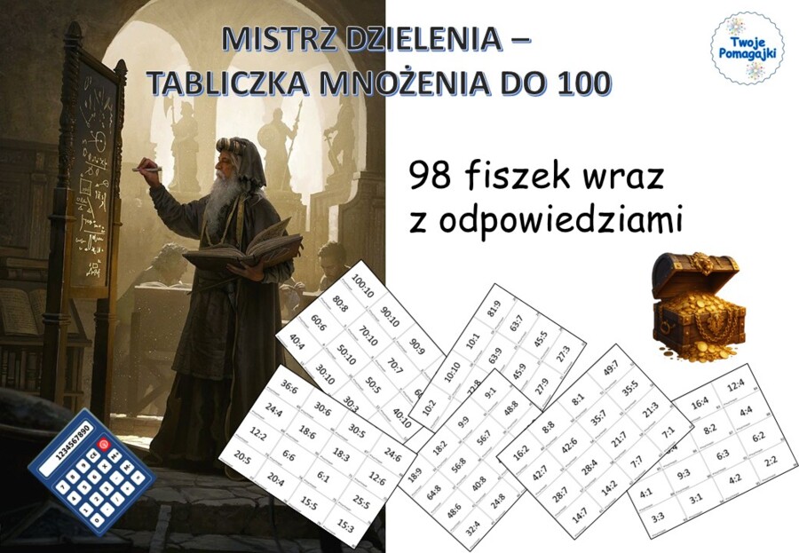 Mistrz dzielenia- tabliczka mnożenia do 100