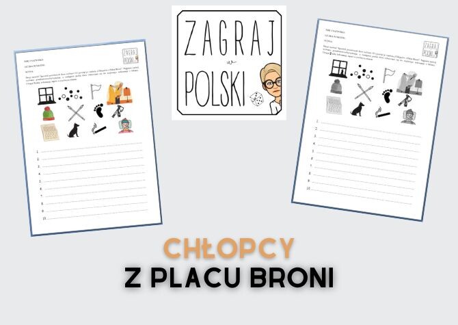 Kartkówka z ikonami - "Chłopcy z Placu Broni"