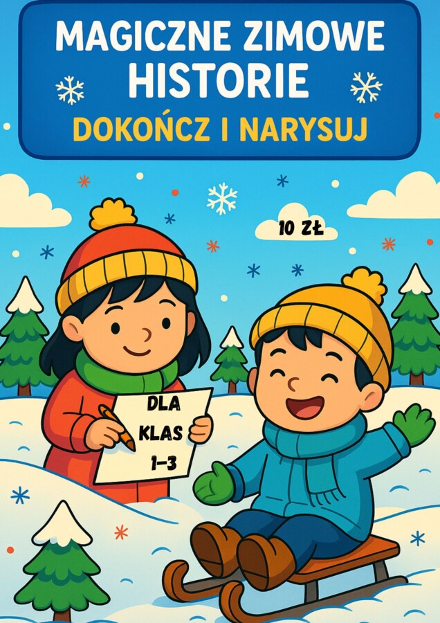 ❄️✨ Magiczne Zimowe Historie – Dokończ i Narysuj!