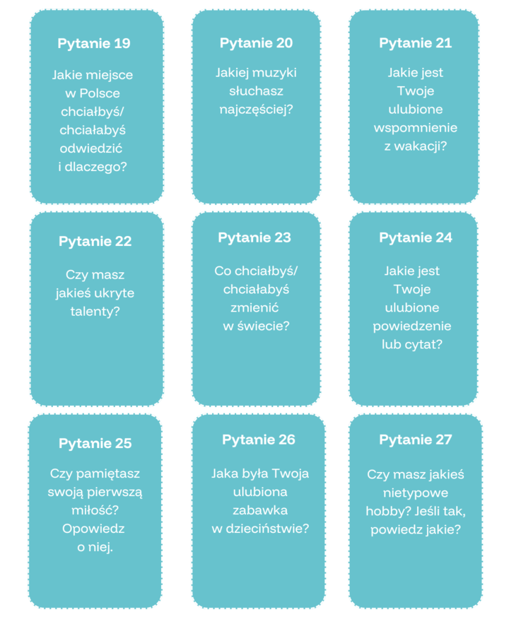 Zestaw na zajęcia integracyjne