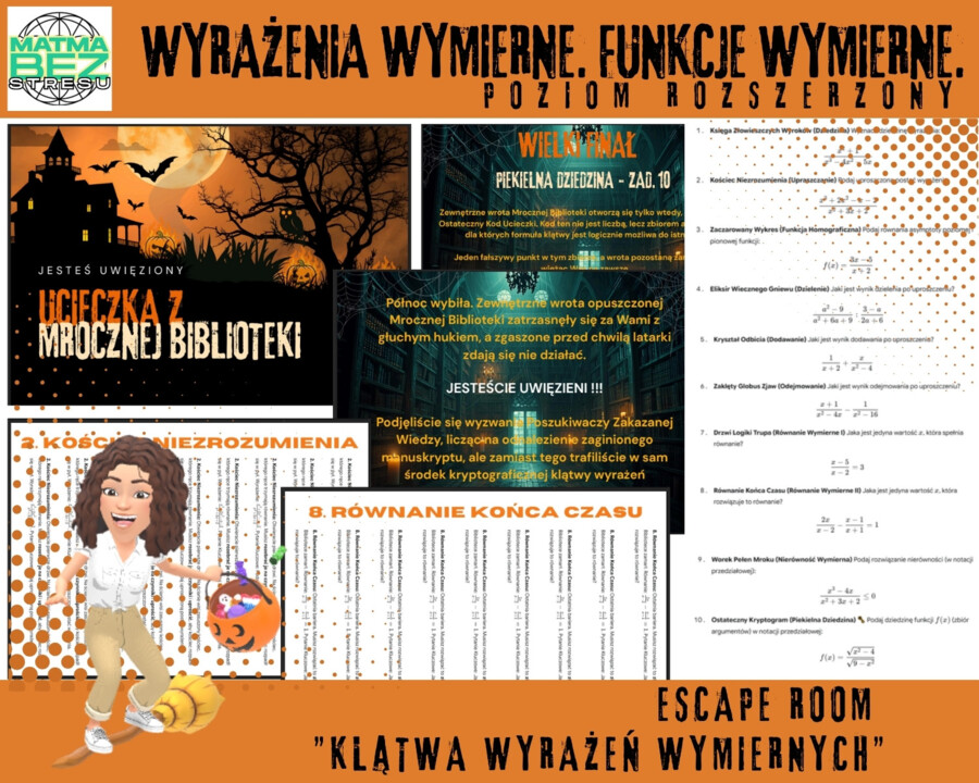 Wyrażenia wymierne. Funkcje wymierne - powtórka (poziom rozszerzony)