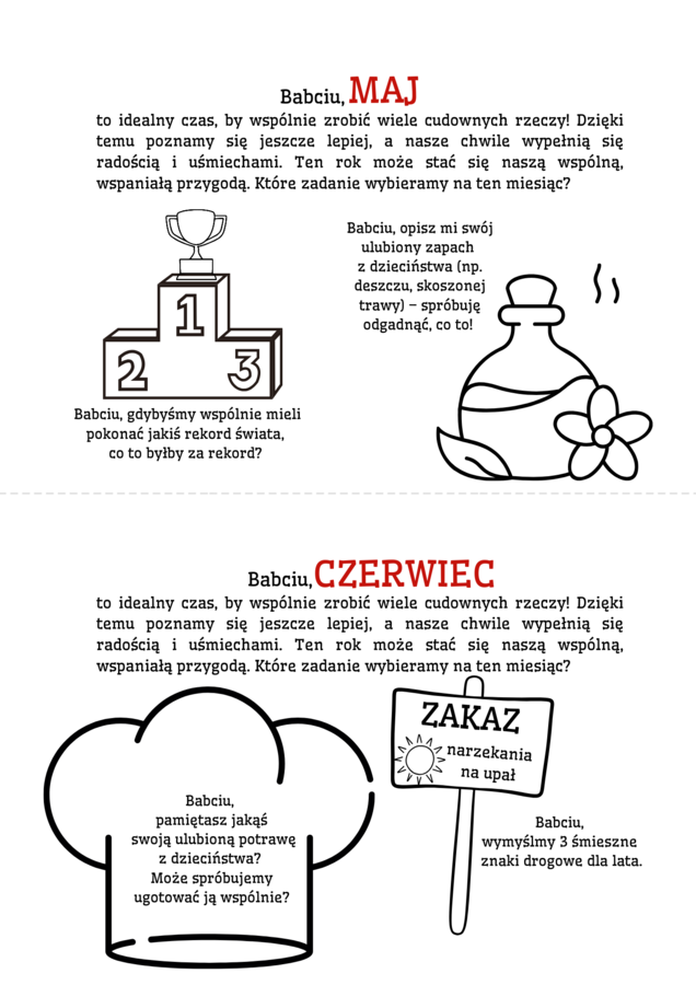 Prezent z okazji DNIA BABCI I DZIADKA- kalendarz wspomnień DIY