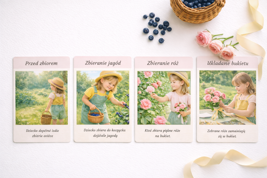 Karty sekwencyjne „Co było najpierw?”