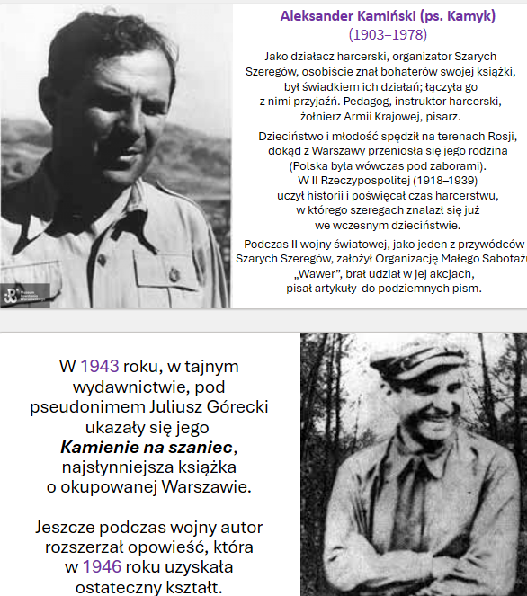 Rudy, Alek, Zośka. Bohaterowie KAMIENI NA SZANIEC