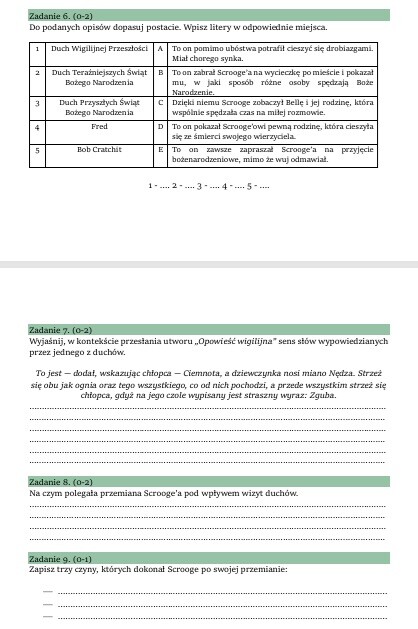 Zestaw lekturowy "Opowieść wigilijna"