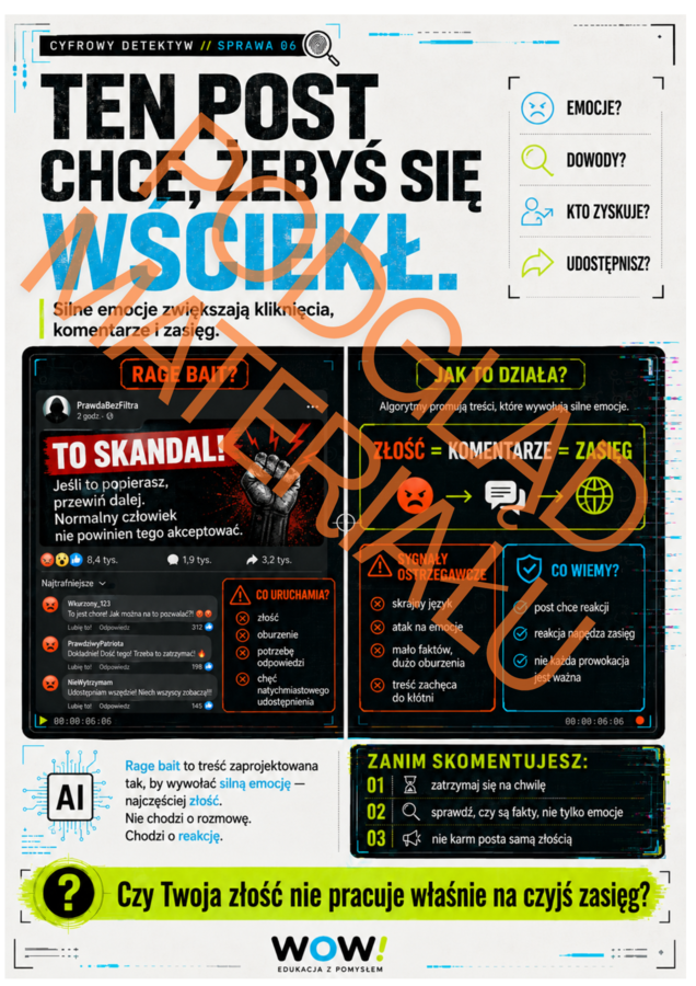 CYFROWY DETEKTYW – AI, deepfake, fake news i social media | gazetka + gotowa godzina wychowawcza | 27 stron PDF