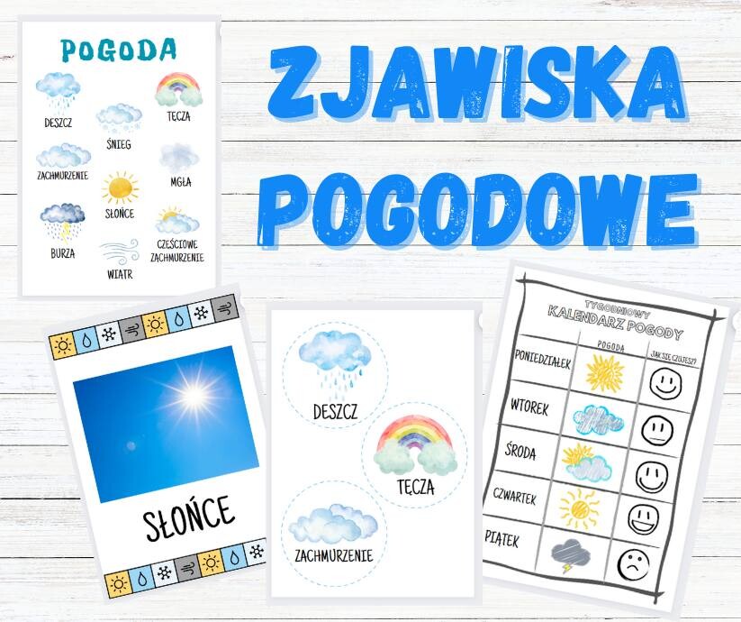 Zjawiska pogodowe - plansze