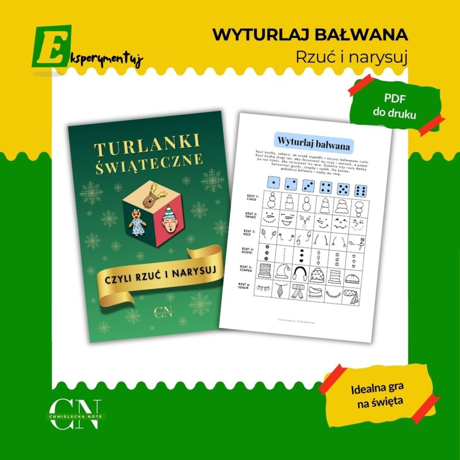 Wyturlaj bałwana - kreatywna gra bożonarodzeniowa dla dzieci i rodziny