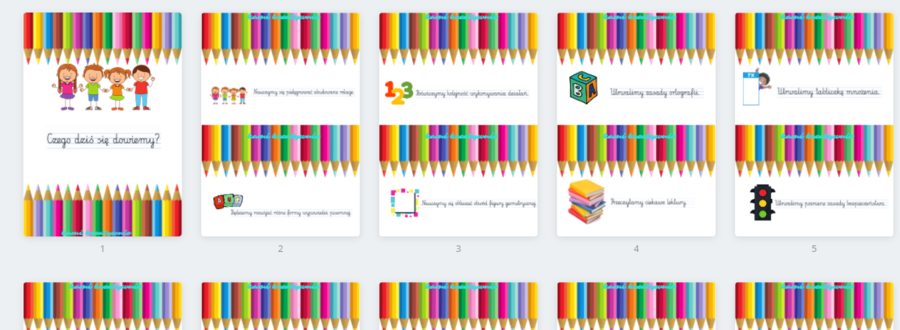 Czego dziś się dowiem?- karty do dekoracji i wydruku - klasa 3
