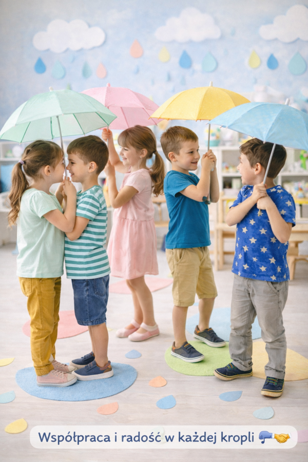 Taniec kropel deszczu – scenariusz zajęć ruchowych