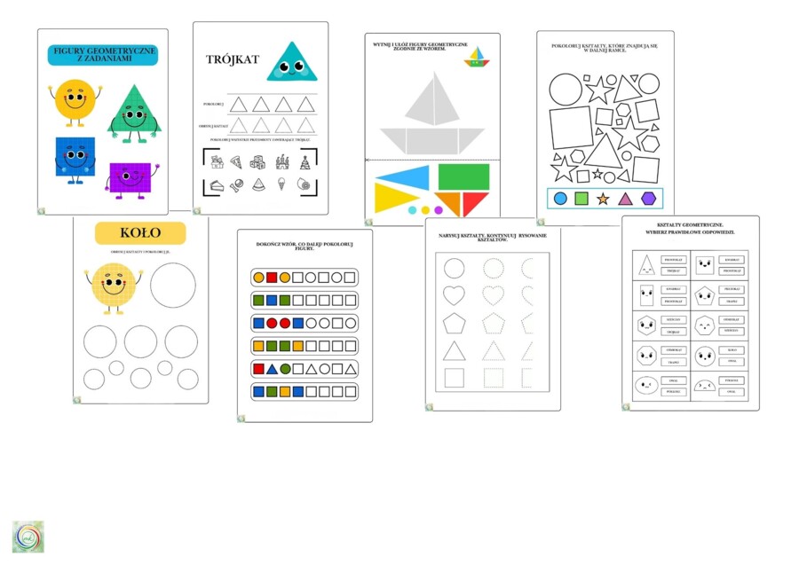 FIGURY GEOMETRYCZNE Z ZADANIAMI