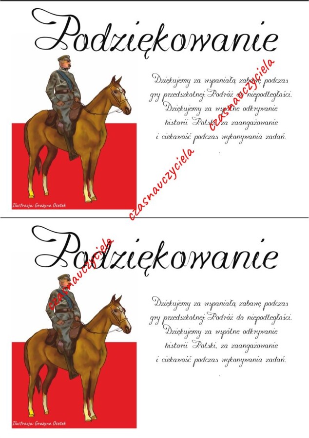 Podróż do niepodległości - gra przedszkolna