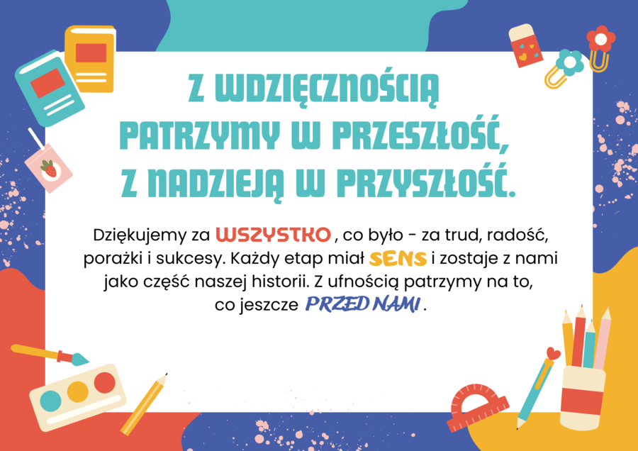 Gazetka szkolna „Zakończenie roku – Wzrastamy razem”