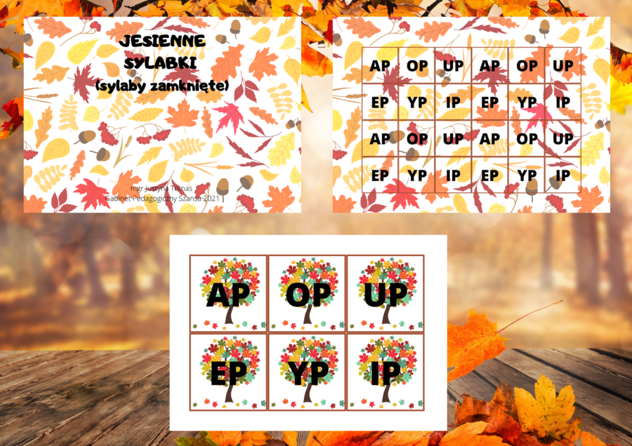 JESIENNE SYLABY ZESTAW