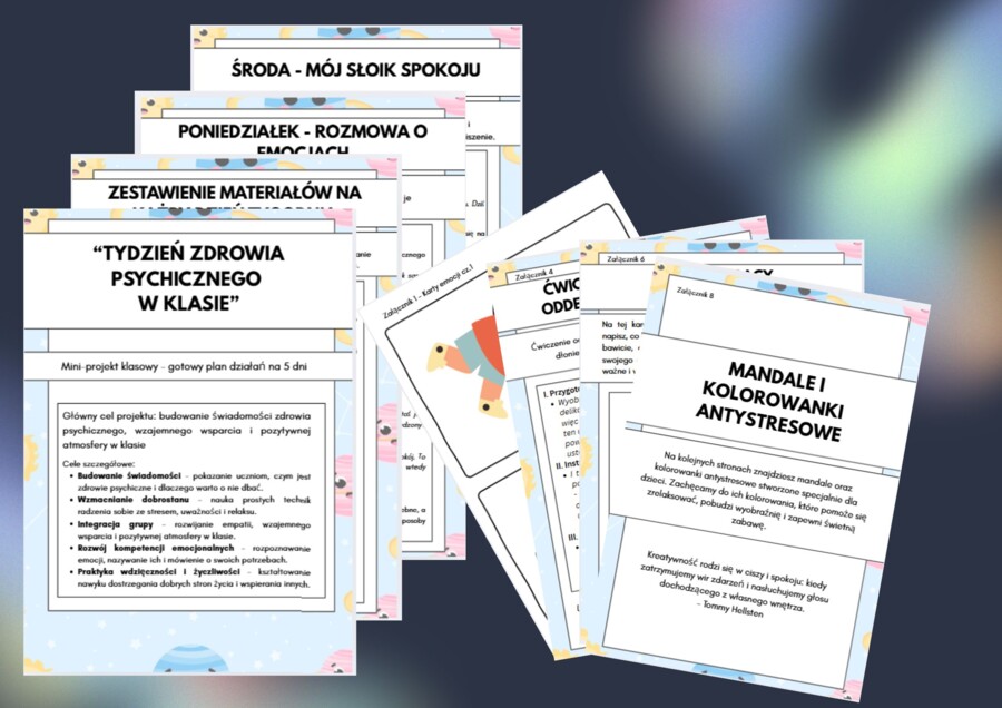 Zestaw scenariuszy "Tydzień Zdrowia Psychicznego w klasie"