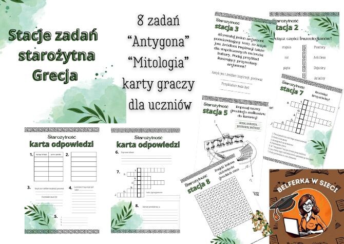 Stacje zadań - starożytność, Antygona, Mitologia