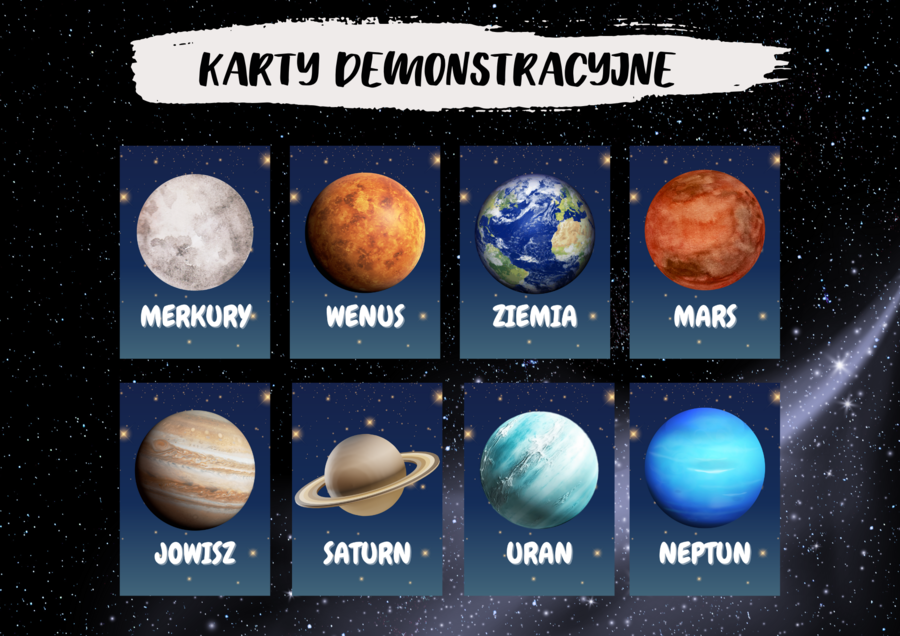 PAKIET KOSMOS - GAZETKA, PLANSZE DEMONSTRACYJNE, GRA JA MAM, KTO MA