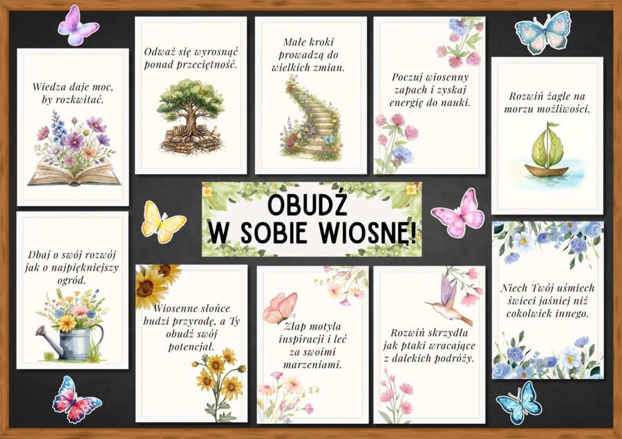 OBUDŹ W SOBIE WIOSNĘ! - gazetka motywacyjna