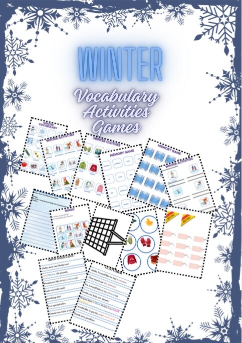 Winter - Vocabulary, activities, games