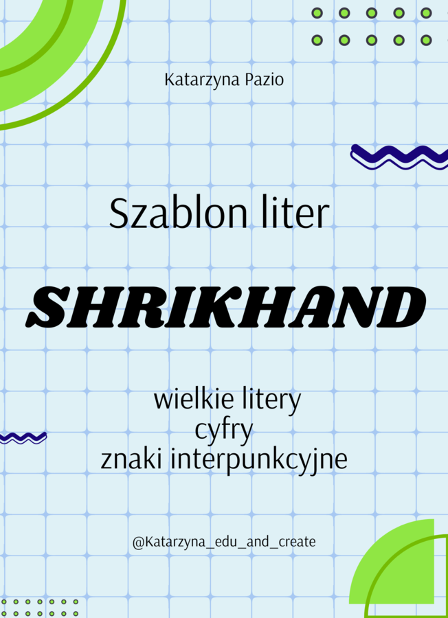Szablon liter – shrikhand – wielkie