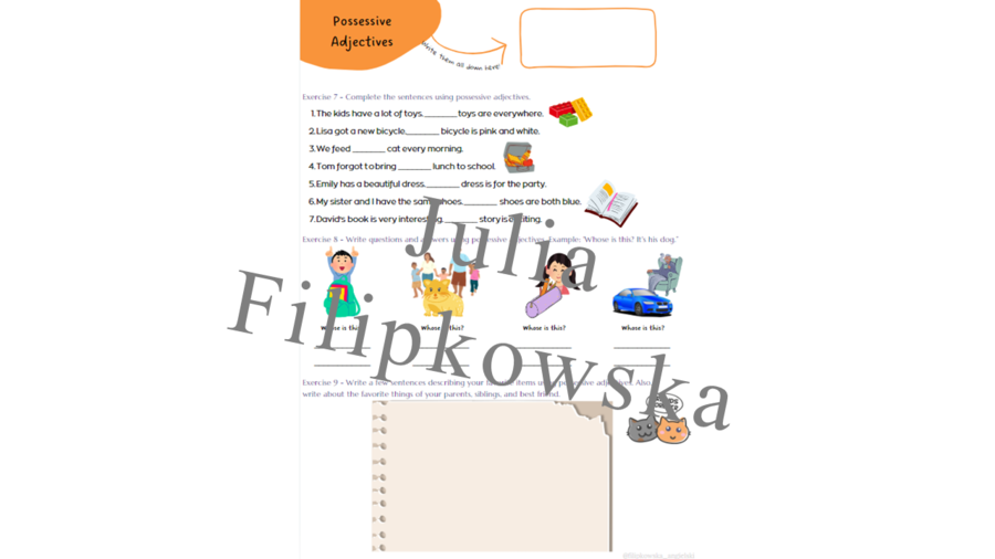 Pronouns/ Zaimki/ Subject Pronoun/ Object Pronoun/ Possessive Adjectives/ Possessive Pronoun/ Reflexive Pronoun/ Worksheet/ Zestaw zadań/ Teoria i Praktyka/ Teoria/ Theory/ Zadania/ Pakiet/ Karta pracy/ Gramatyka/ Grammar/ English Grammar/ Matura/ SP/ SP