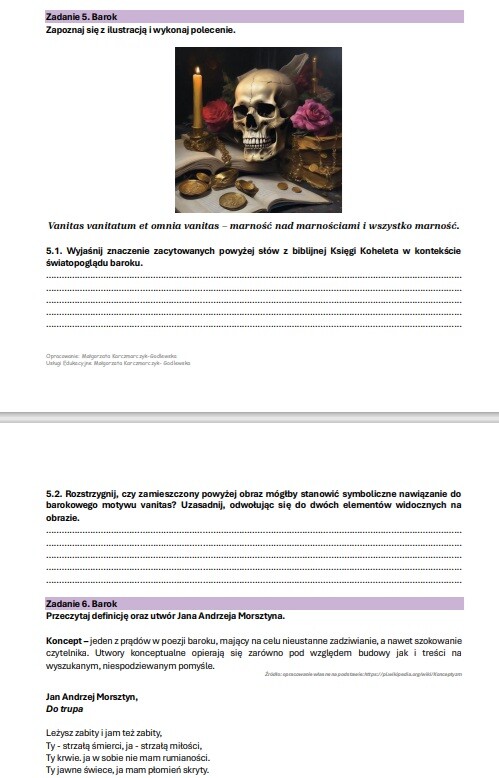 Epokownik maturalny - zestaw zadań do matury pisemnej z języka polskiego,