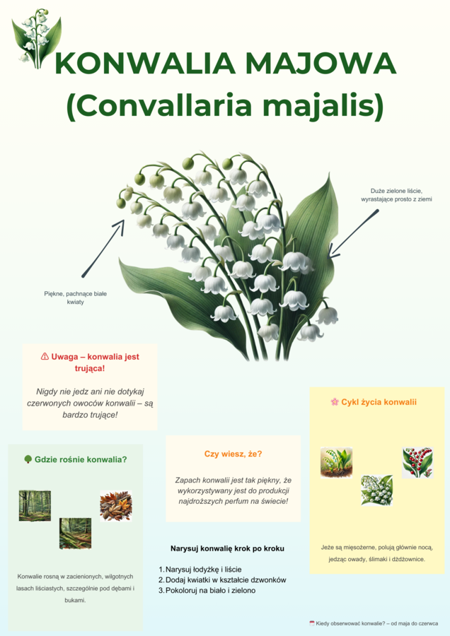 Kolorowe plansze edukacyjne. Gatunki zwierząt, roślin, grzybów, owadów.
