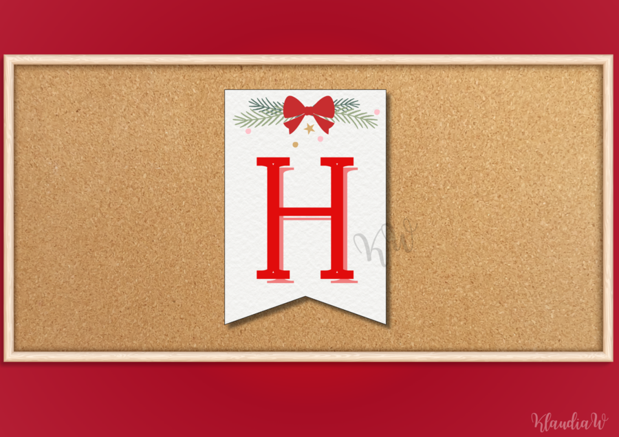 Girlanda „Wesołych Świąt Bożego Narodzenia!”