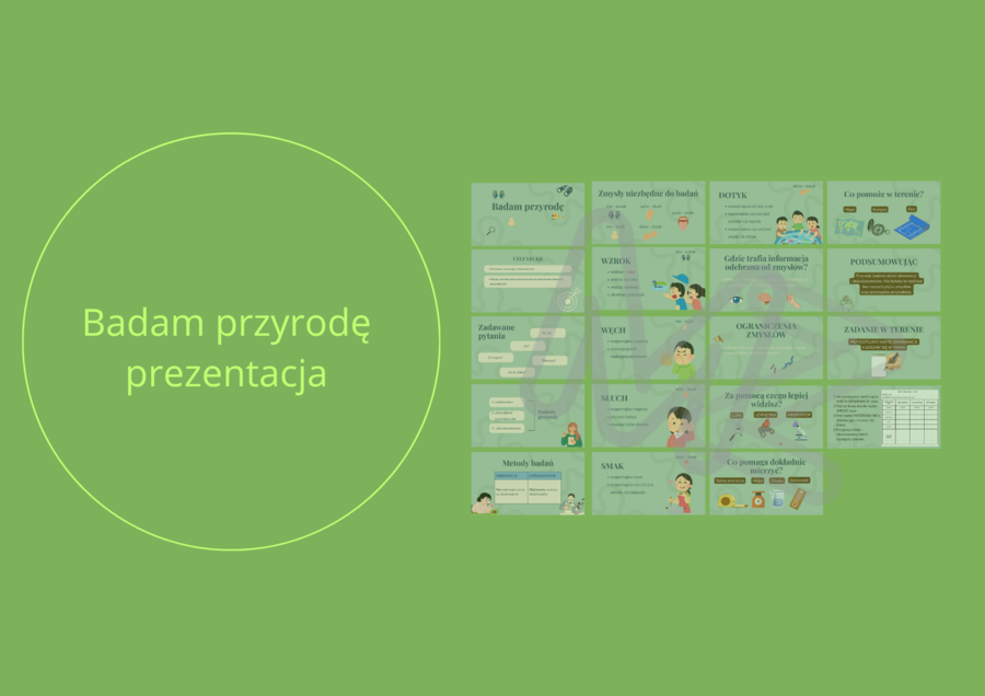 Badam przyrodę - prezentacja na lekcje przyrody w klasie 4