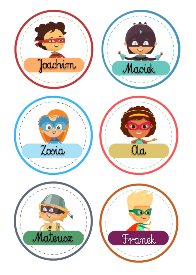 Etykiety - Superbohaterowie