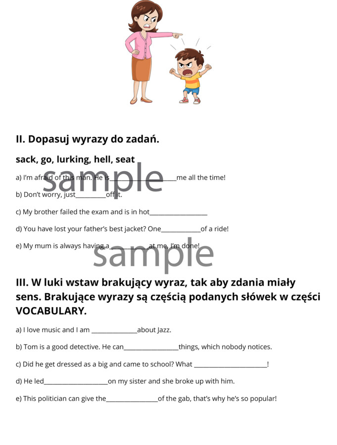 Słownictwo angielskie z seriali w ćwiczeniach - poziom B1