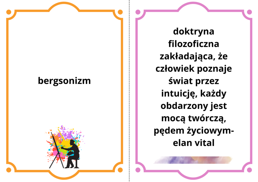 Fiszki, Młoda Polska, 15 kart definicji oraz 2 puste, pdf