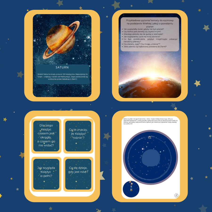 KOSMICZNA PAKA PRZEDSZKOLAKA - ponad 120 stron! + Montessori