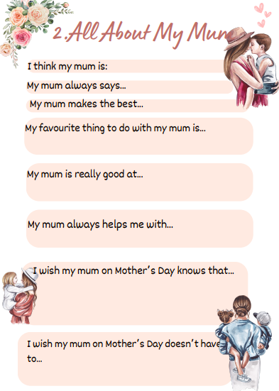 🌸 Mother’s Day Fun Pack – Materiały do angielskiego (A1–B1) 🌸