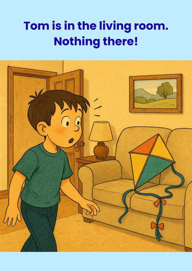 Tom's house adventure. Krótka historyjka po angielsku z ćwiczeniami.