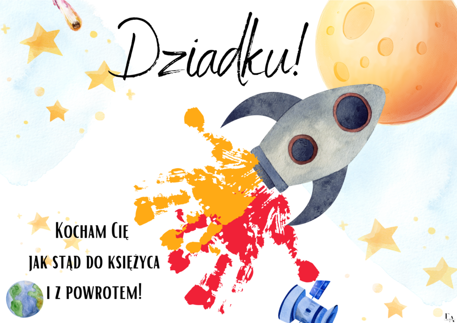 Plakaty do odbijania dłoni z okazji Dnia Babci i Dziadka